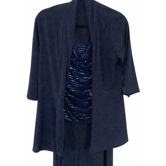 Enfocus Studio Navy Formal Pantsuit size 4 - Picture 5 of 9